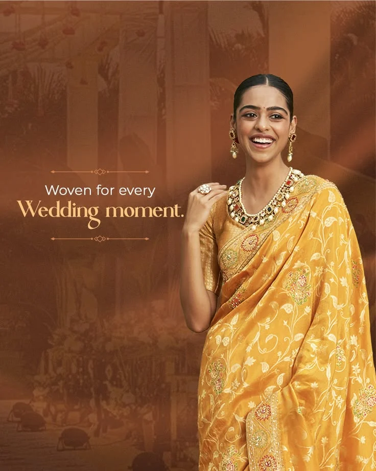 Yellow embroidered wedding drape