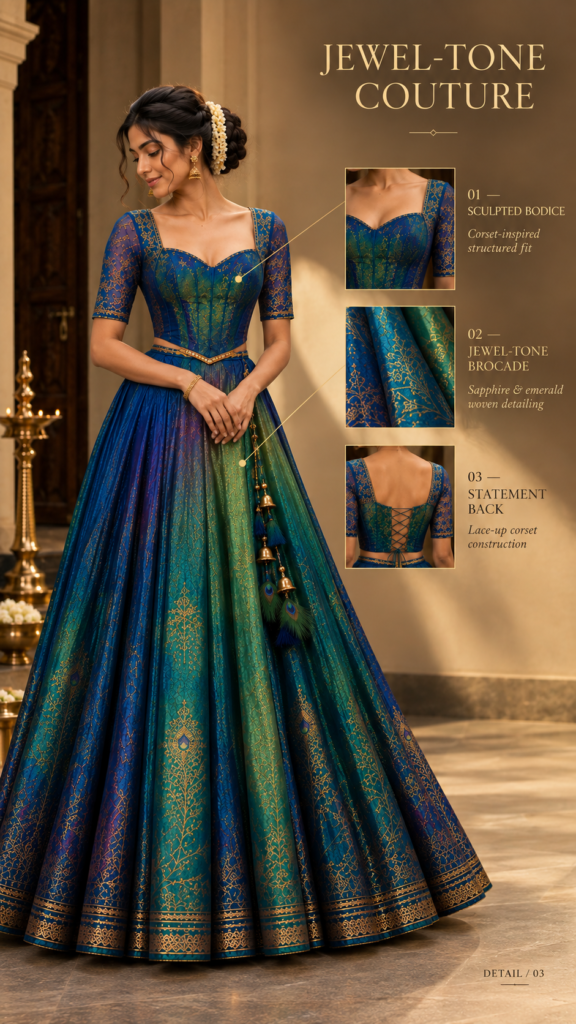 Mayuri Peacock Ombre Lehenga