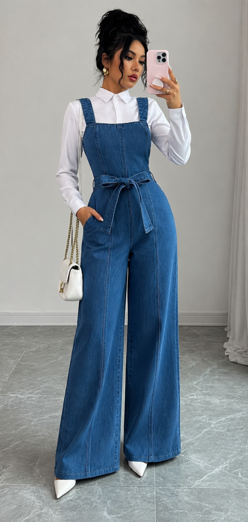 Gauri Denim Dungaree Jumpsuit